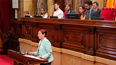 La rectora al Parlament de Catalunya