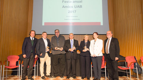 Lliurats els premis de l’Associació d’Amics i del Consell Social de la UAB