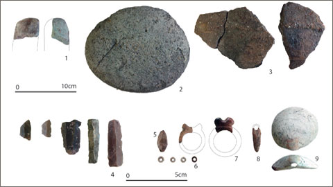 Objectes recuperats en l'excavació 2015 de La Draga