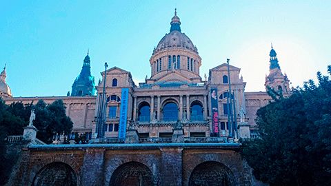 Façana principal del Museu Nacional d'Art de Catalunya