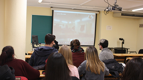 Videoconferència amb Lorena Villar