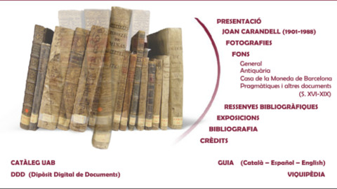 Web de la Biblioteca Econòmica Carandell (1513-1978)
