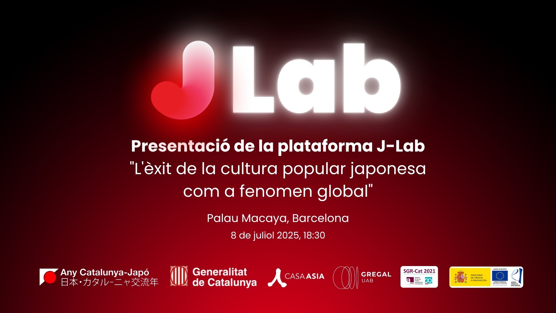 Cartell de la presentació de la plataforma digital J-Lab