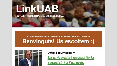“LinkUAB”, boletín trimestral del Consejo Social