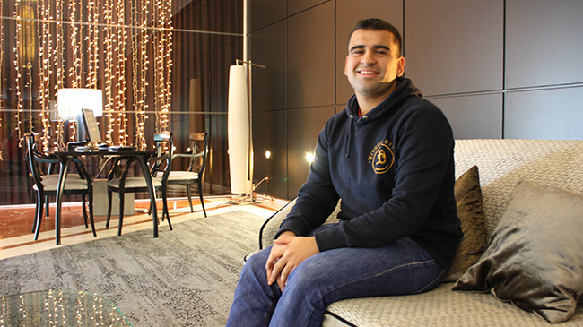 Omar Sabri, estudiant de segon curs del Grau en Direcció Hotelera