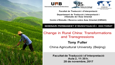 Cartell conferència Change in Rural China