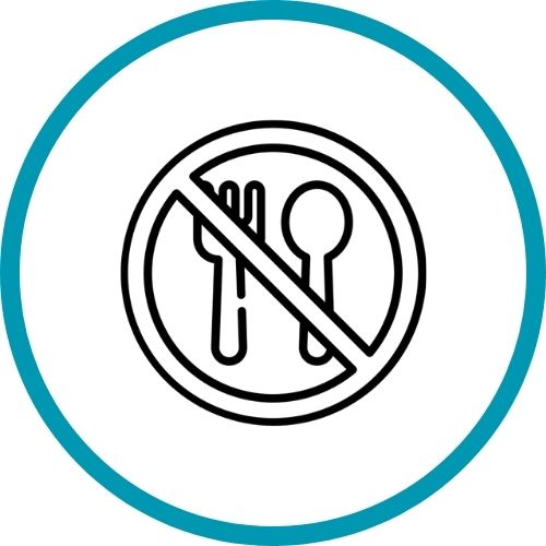 icona prohibit menjar