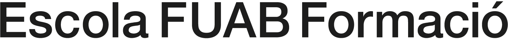 Logotip Escola FUAB Formació-1 tinta-1 línia