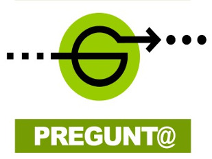 Logo of Pregunt@ service (Ask to the UAB Libraries)