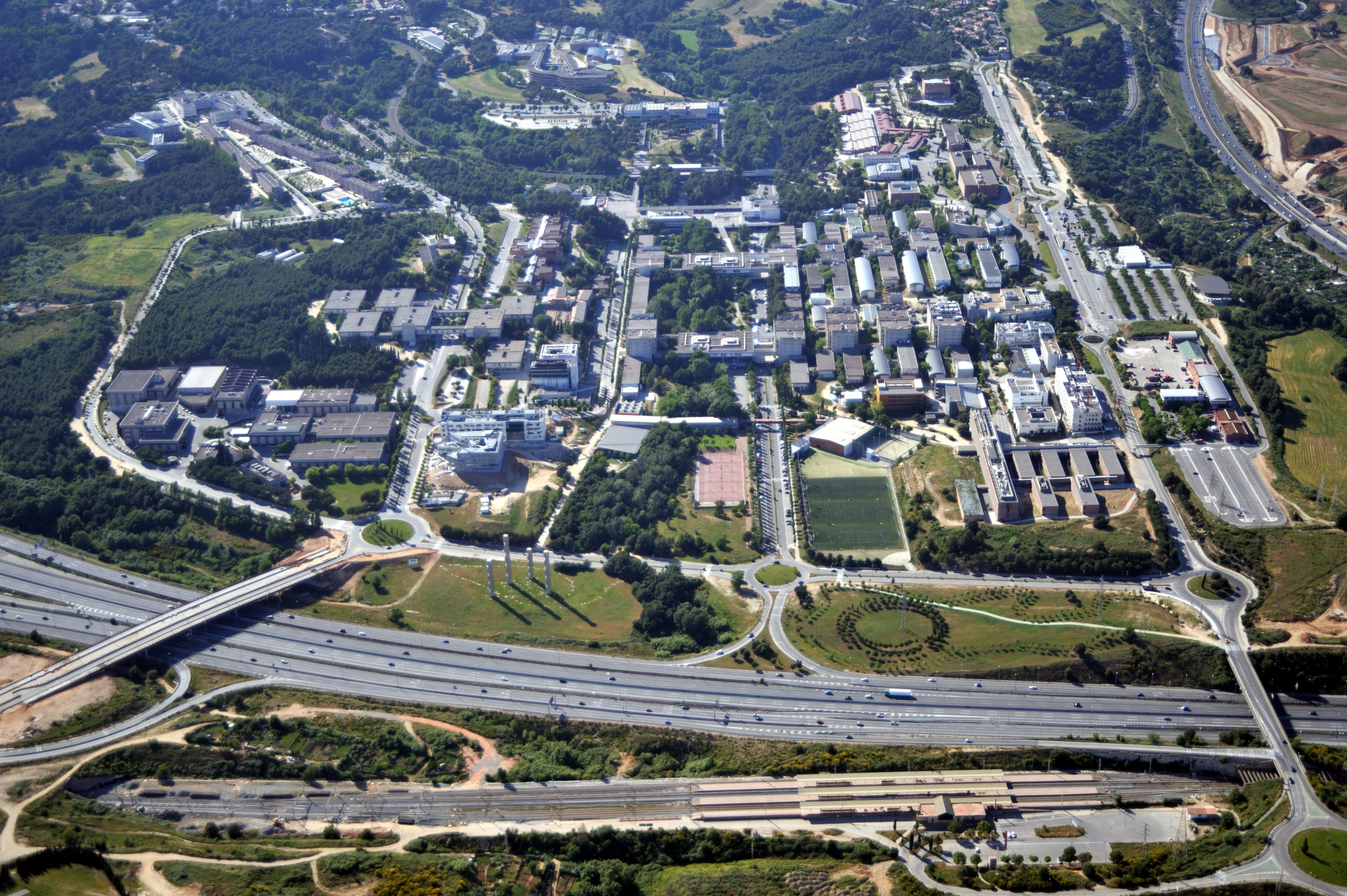 Campus actual de Bellaterra amb els seus 500.000 metres quadrats constru�ts.  Desconegut  /  01-05-2009  /  Arxiu General i Registre de la UAB