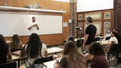 Estudiant de Study Abroad a Casa Convalescència