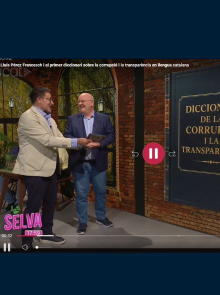 Xavier Grasset i JL Pérez Francesch al programa La Selva de TV3