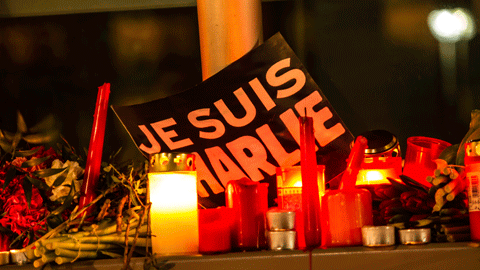 Marcha ante la embajada francesa en Berlín, el pasado 7 de enero, contra el ataque a 'Charlie Hebdo'