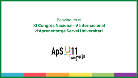 Cartell del el XI Congrés estatal i V Internacional d'Aprenentatge Servei Universitari