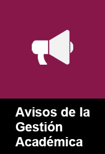 Imagen banner de Avisos de Gestión Académica