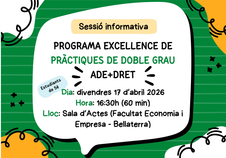 Sessió Informativa Programa Excellence