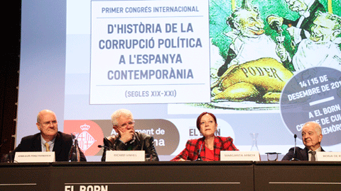 Inauguració del primer congrés d'història de la corrupció política a l'Espanya contemporània