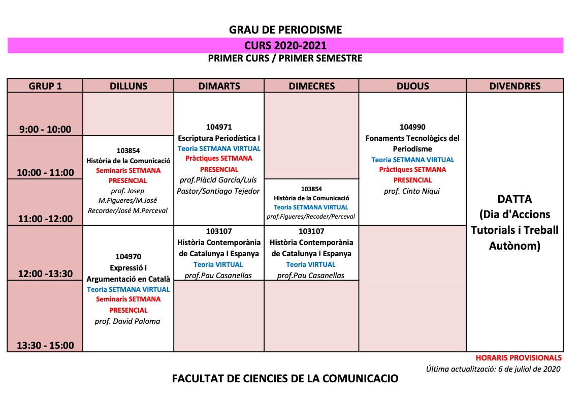 Horario