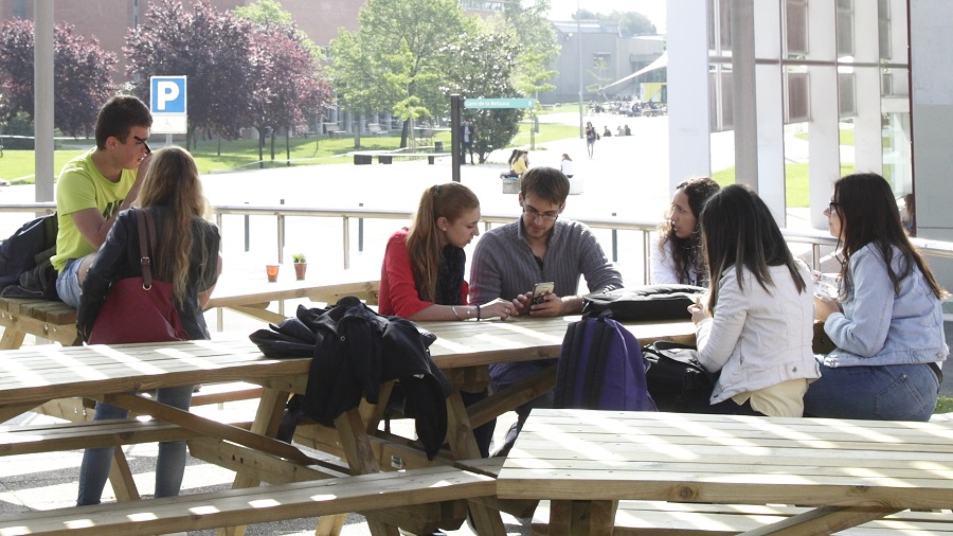 Estudiants al campus