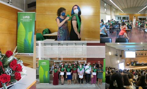 Collage de diversos actes celebrats a la Facultat el mes de setembre