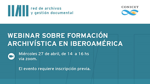 Webinar sobre formació arxivística a iberoamèrica
