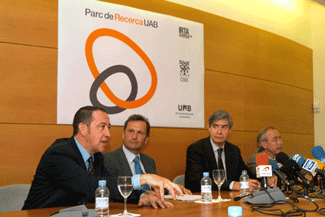 De esquerra a dreta: Lluís Ferrer, Carlos Martínez, Jordi Marquet i Josep Tarragó.
