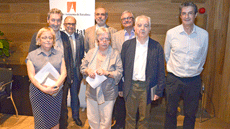 M. Segarra, P. Gabriel, J. Carbonel, F. Sancho, T. Camps, Antoni F. Tulla, B. de Riquer i J. Duch.