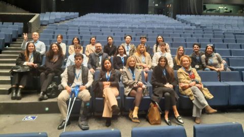 estudiants del màster de turisme a l'auditori del ccib