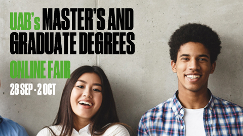 Online fair of UAB master's and graduate degrees