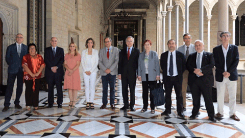 Trobada de rectors i rectores amb el president Quim Torra el 17 de juliol passat, al Palau de la Gen