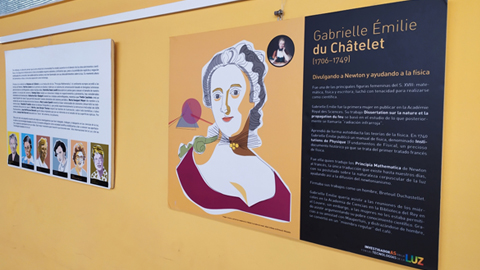 foto d'un dibuix de Gabrielle Emilie du Chatelet