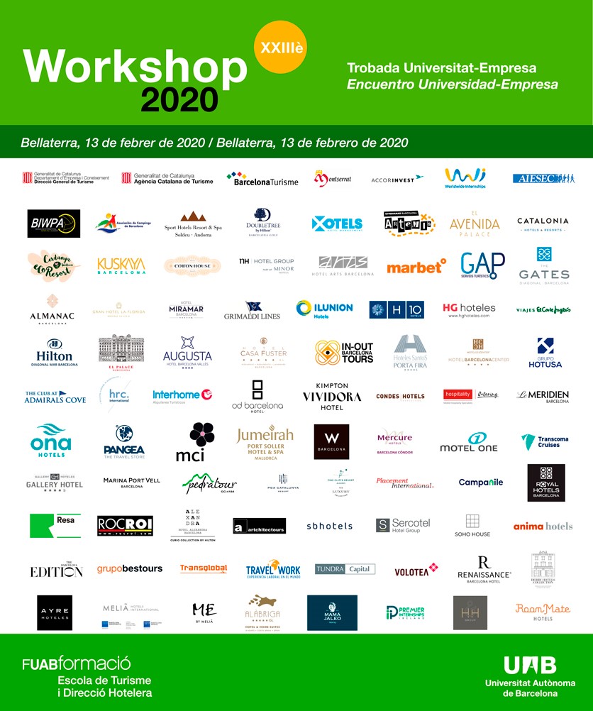 Empreses assistents al Workshop de l'Escola 2020