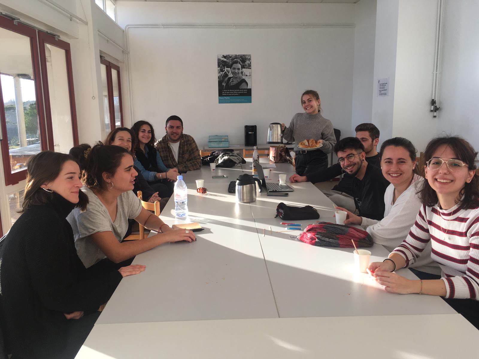 Els estudiants participant en el projecte LAMMATIS