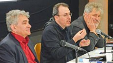 Bernardo Atxaga, Jordi Julià i Manuel Rivas