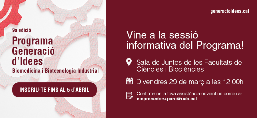 Cartell del Programa Generació d'Idees