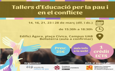 Tallers d'educació per la pau i en el conflicte