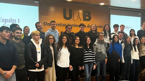 Fotografia dels alumnes de l'assignatura d'Instruments per l'Estudi