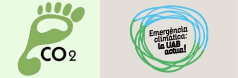 logos petjada CO2 i emergència climàtica