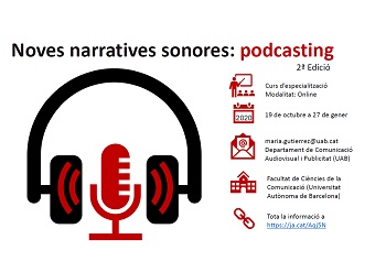 2ª Edició del Curs en Noves Narratives Sonores: Podcasting