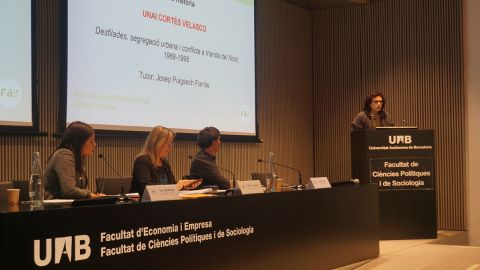 Presentación de los trabajos de TFG ganadores de los premios Arcadi Oliveres