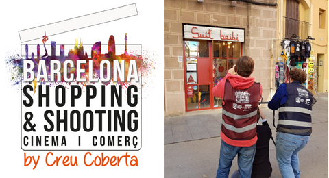 Cartell i participants en acció del BCN Shopping & Shooting