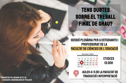 Imatge on informa de la sessió plenaria.