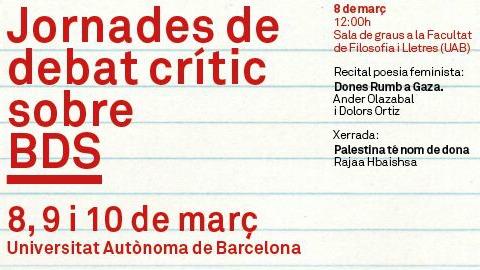 Jornades de Debat Crític sobre BDS