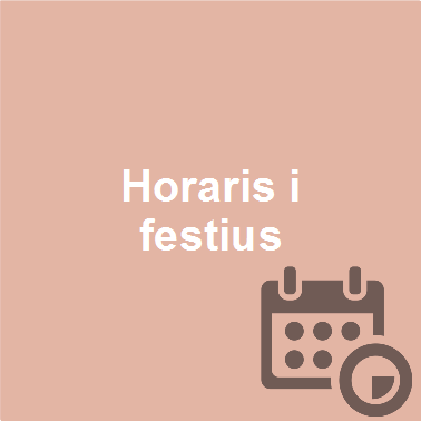 Horaris i festius