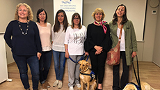 Estudiants del Postgrau d'Instrucció d'Unitats Canines d'Assistència participen en aquest projecte