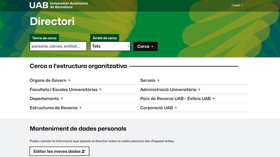 Directori del web de la UAB