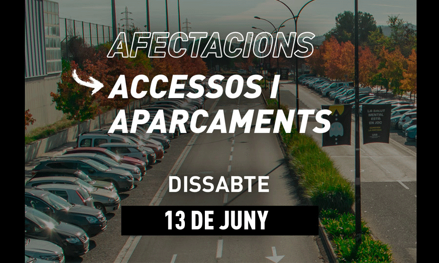 zona d'aparcament de davant de la porta del SAF