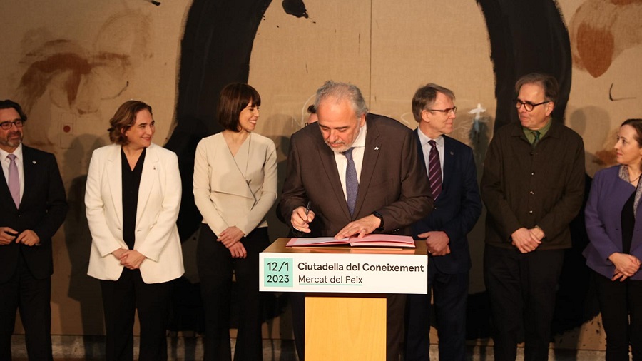 Firma del protocolo institucional para el impulso de la Ciutadella del Coneixement