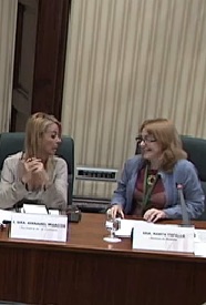 Imatge de la participació de Marta Tafalla Al Parlament de Catalunya