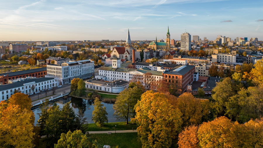 Imatge de la ciutat de Lodz a Polònia
